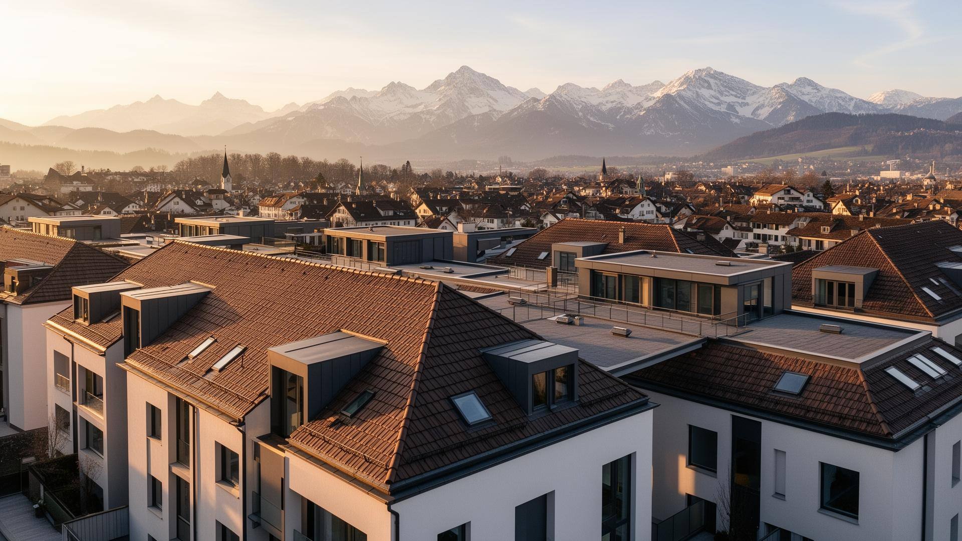 Foto: Dächer im Kanton Zürich